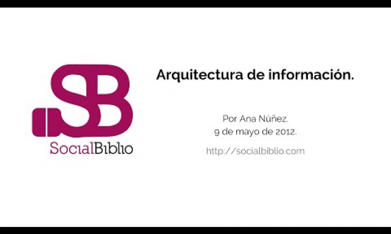 Embedded thumbnail for Arquitectura de la información