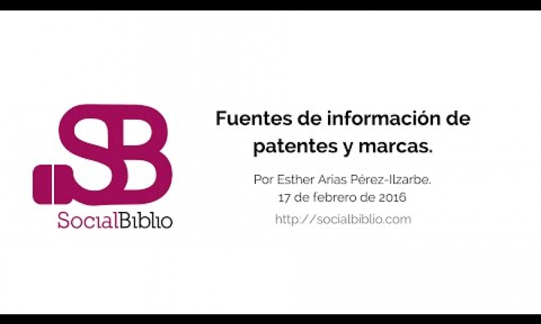 Embedded thumbnail for Fuentes de información de patentes y marcas