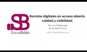 Embedded thumbnail for Revistas digitales en acceso abierto: calidad y visibilidad